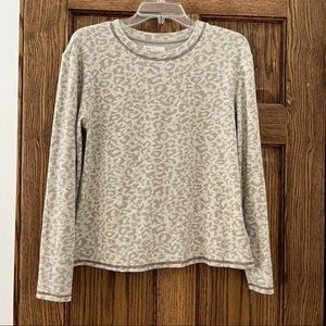 Saturday Sunday Anthropologie Leopard Print Soft Top